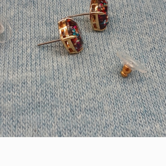 Kate Spade Multicolored Glitter Earrings NWT - Picture 6 of 9